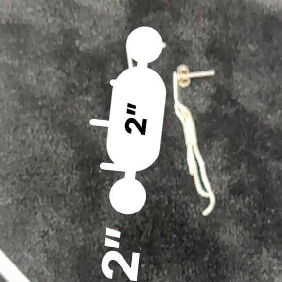 Saviano Silver Chain Earrings - Picture 7 of 7